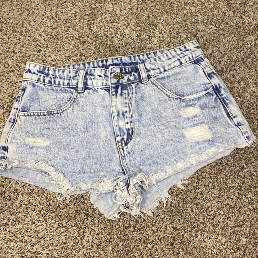 shein denim ripped shorts